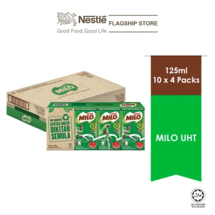 [Carton of 40] NESTLE Milo Chocolate Malt UHT 125ml (Halal)