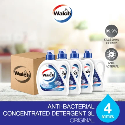 [Carton Deal] WALCH OXI Clean Anti-bacterial Concentrated Detergent Original 3L (4 Bottles)